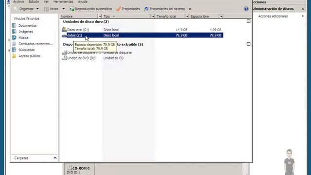 Comando DISKPART: Sistema RAID5 ( crear, simular un fallo y reparar el RAID). смотреть онлайн