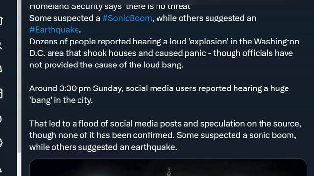 ALERT: Mysterious 'explosion' is Heard in Washington DC That Shakes Windows and Doors смотреть онлайн