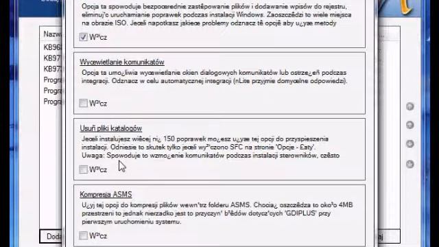 nLite video poradnik - czesc 2 - integracja poprawek oraz programow w nLite смотреть онлайн