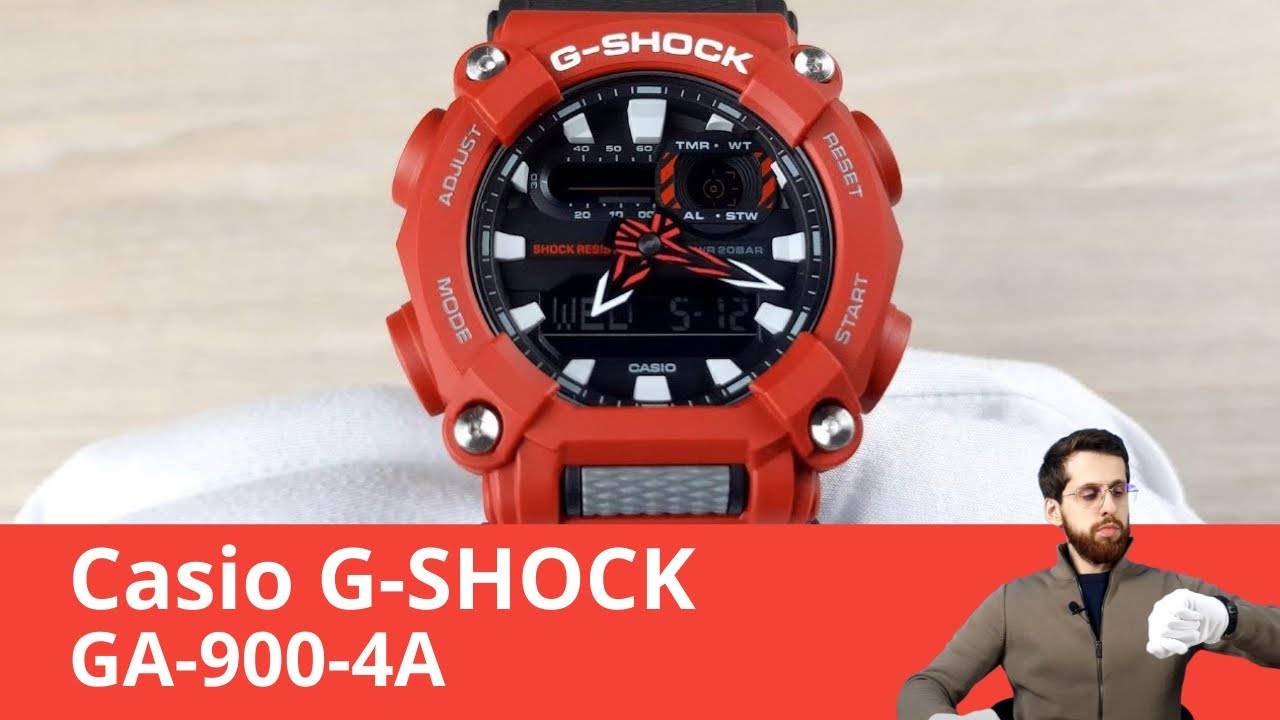 Свежие и функциональные G-SHOCK / Casio GA-900-4A смотреть онлайн