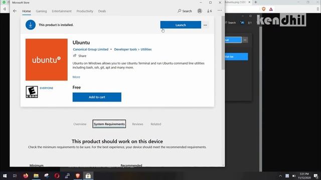 Running UBUNTU on Windows 10 - Install WSL смотреть онлайн