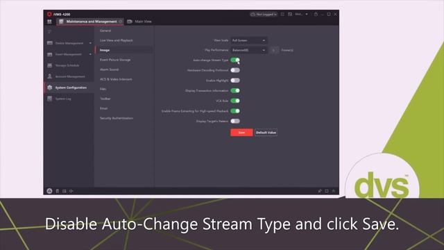 Changing Stream Type on IVMS 4200 смотреть онлайн