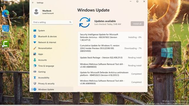 Cumulative Update for Windows 11, version 22H2 Insider Preview 10.0.22598.100 (KB5014100) смотреть онлайн