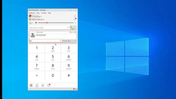 Bria Enterprise Softphone PC App Demonstration - Radius Technologies