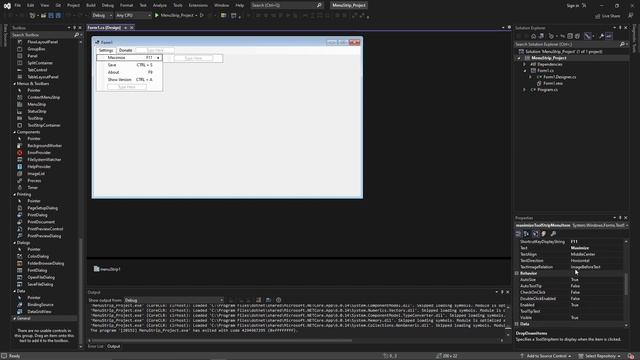 C# Windows Forms Dersleri | Menu Strip | Ders 49 смотреть онлайн