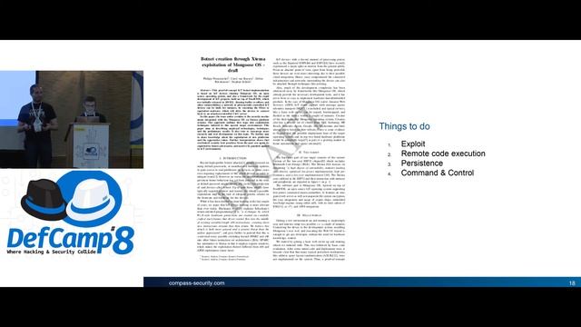 DefCamp 2017 - Attacking Mongoose OS on Xtensa platforms смотреть онлайн