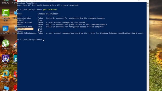 Delete User Account in Windows 10 Using Powershell смотреть онлайн