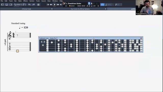 Guitar Pro Tutorial 8 | Fretboard View and Scales | Dorian Mode смотреть онлайн