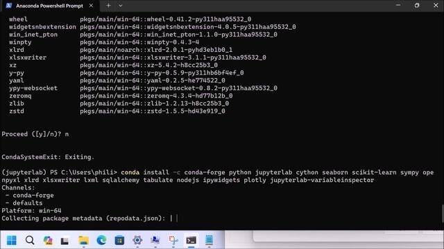 Installing Anaconda 2023-09 and VSCode on Windows 11 23H2 using WinGet смотреть онлайн