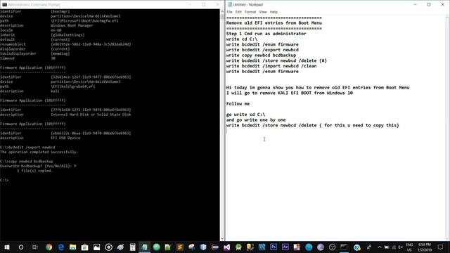 Remove old EFI entries from Boot Menu смотреть онлайн
