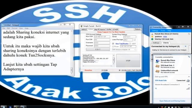 Simple Sharing Koneksi SSH Menjadi Wifi Untuk Tethering Ke Hape - Part #2 смотреть онлайн
