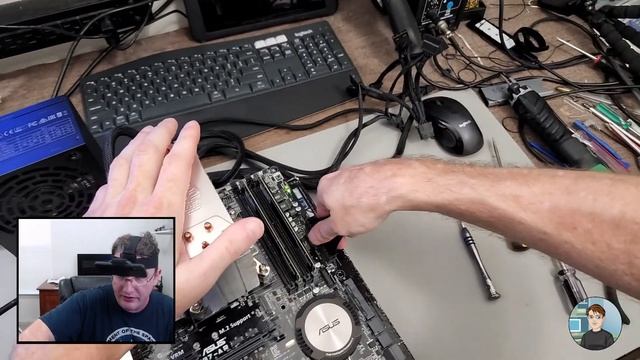 Troubleshooting no POST no video on a clients desktop PC and maybe replacing the battery in a UPS смотреть онлайн