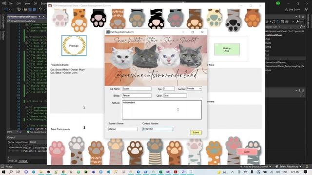 C# Windows Application for my Persian Cats | Queue Implementation using Linked List смотреть онлайн