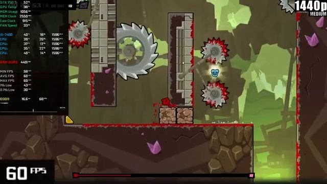 Super Meat Boy Forever Gameplay (GTX 750 TI | i5-2400 | 8GB RAM) смотреть онлайн