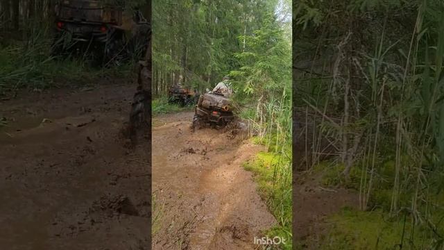 Побуксовали в болоте Опуево дорога на д.Чичилово #квадроцикл #atv #offroad#brp#stelsguepard#cfmoto