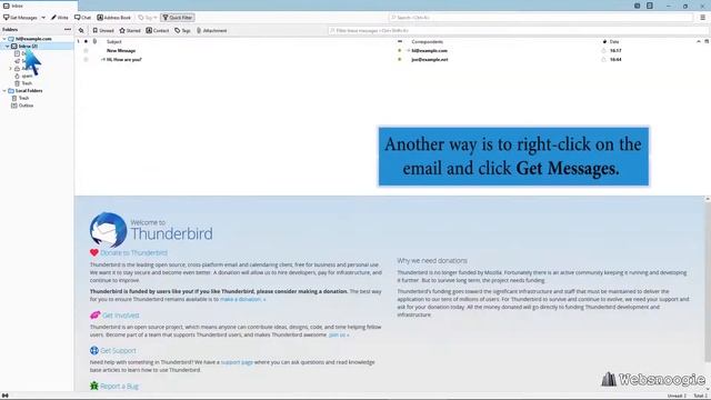 How to check for new email in Mozilla Thunderbird - Websnoogie смотреть онлайн