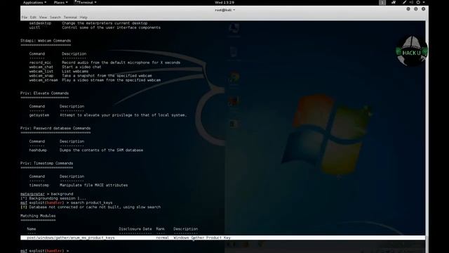 Get Product Key for Windows with Metasploit Kali Linux | HACK U смотреть онлайн