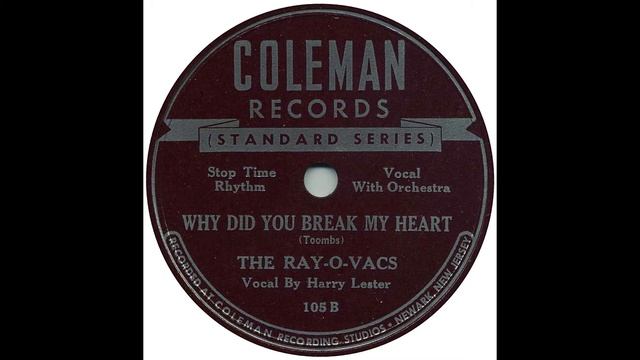 Why Did You Break My Heart - The Ray O Vacs смотреть онлайн