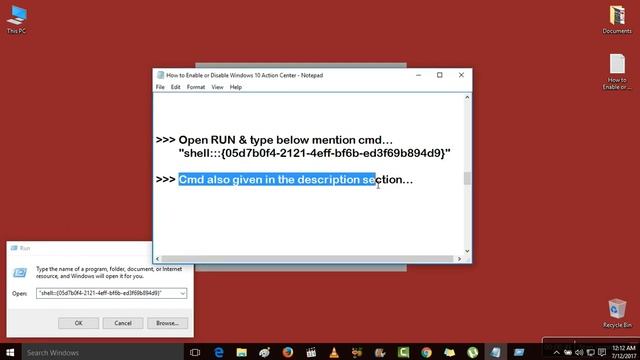 How To Enable Or Disable Action Center In Windows 10 (Easy Way) смотреть онлайн