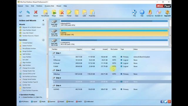MiniTool Partition Wizard Professional 9.1 - Review смотреть онлайн