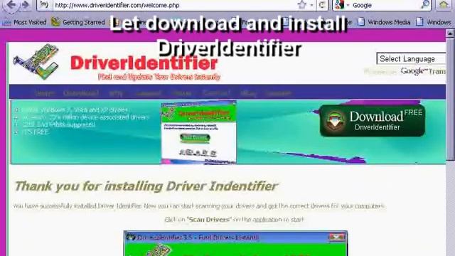 DriverIdentifier - Quick Tutorial смотреть онлайн