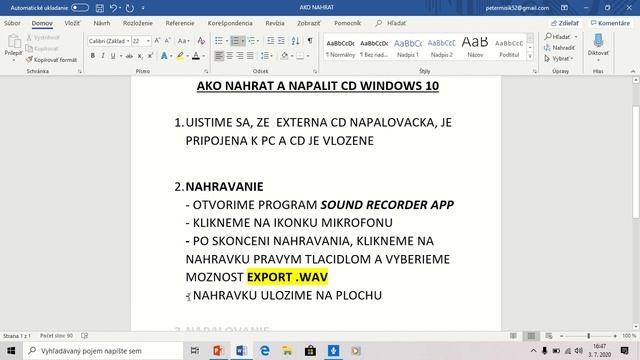 AKO NAHRAT A NAPALIT ZVUKOVE CD vo WINDOWS 10 смотреть онлайн