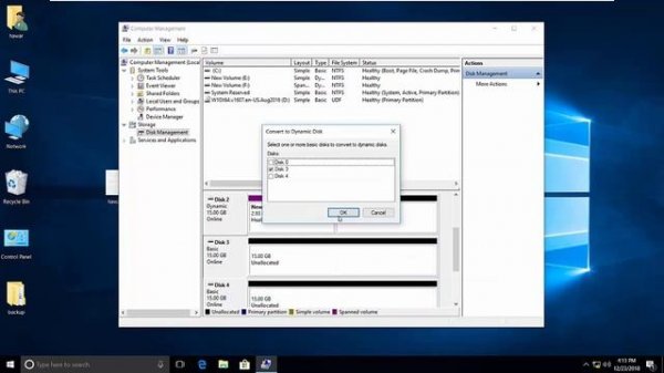 Disk Management in Windows 10