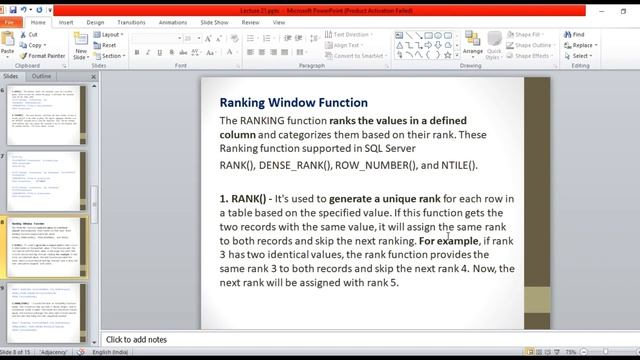 Window Functions in SQL Server with Example | SQL Window Functions смотреть онлайн