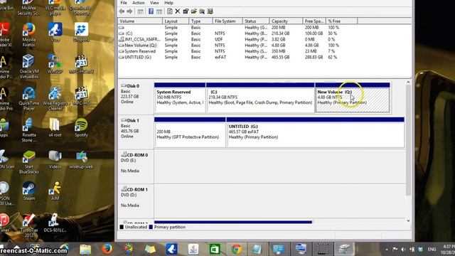 How to unite two hard drive partitions or extend space of a volume - windows 8 смотреть онлайн