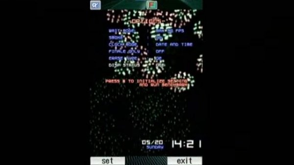 Fireworks Demo Application for Cellphone