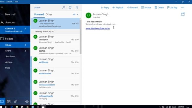 How to open email in new window in Mail app of Windows 10 смотреть онлайн