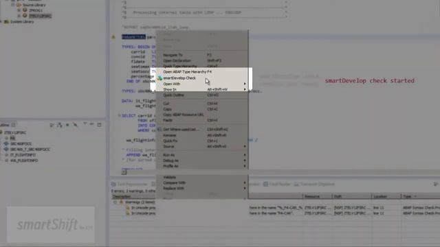From smartShift's Archive: smartDevelop for ADT. ABAP Code QA and Development Tool смотреть онлайн