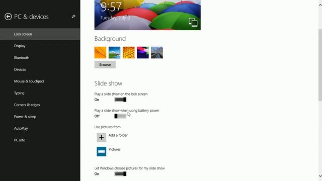Windows 8.1: Enable and configure a Lock Screen slide show смотреть онлайн