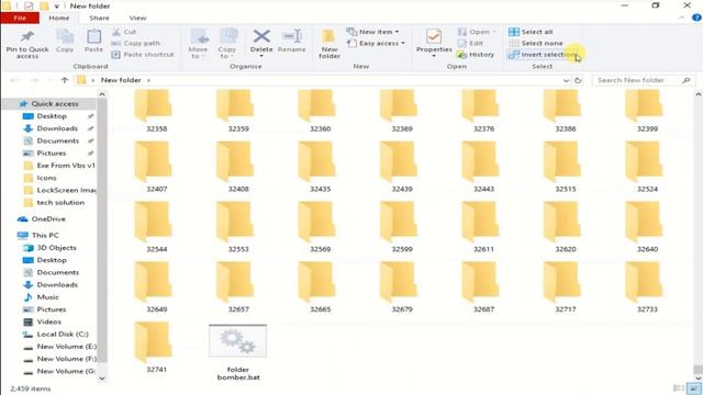Folder Bomber - How to Make folder bomber batch script in notepad | By Tech Solution смотреть онлайн