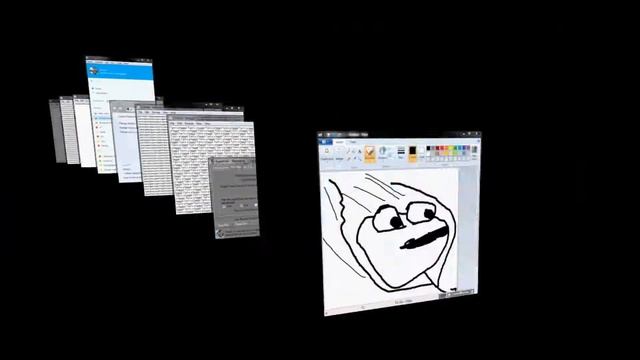 This is what happens when you press the Windows key and Tab. смотреть онлайн
