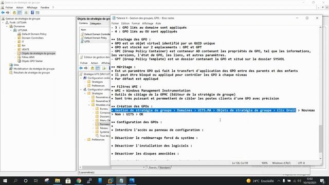 Windows Server 2019 - 10 - Les stratégies des groupes - Partie 1 - GPO - (M KATKOUT) смотреть онлайн