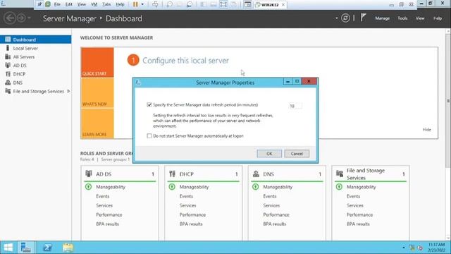 How to Disable Server Manager Dashboard At Logon in Window servers. смотреть онлайн