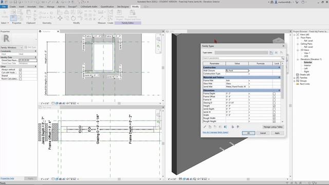 00 Revit Window Family Fixed Adjustable Jamb and Frame Intro смотреть онлайн