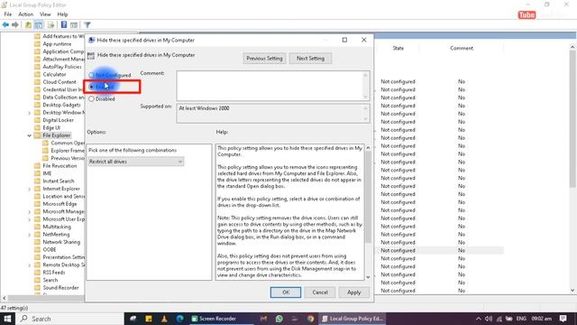 Hide c drive group policy windows 7/10/11 | Hide c drive group policy | ड्राइव छुपाएं कंप्यूटर में? смотреть онлайн
