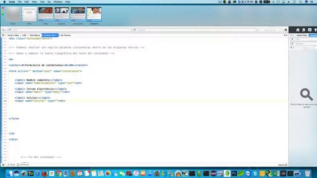 WEB BÁSICA HTML Y CSS - MAC - CODA 2 | Crear formulario html - Parte 8 смотреть онлайн