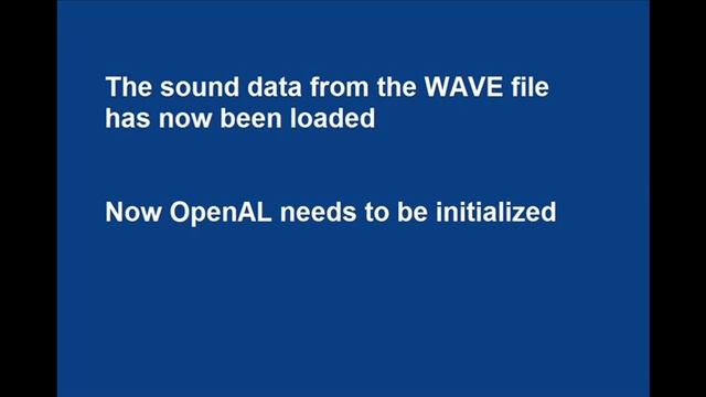 OpenAL tutorial in C++ (without alut.h) смотреть онлайн