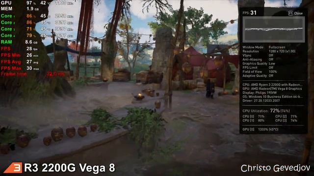 Assassin's Creed Valhalla - Ryzen 3 2200G Vega 8 | Ryzen 5 2400G Vega 11 & 16GB RAM смотреть онлайн