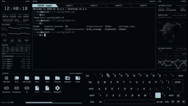 eDEX-UI - The Sci-Fi Terminal for Windows, Mac & Linux смотреть онлайн