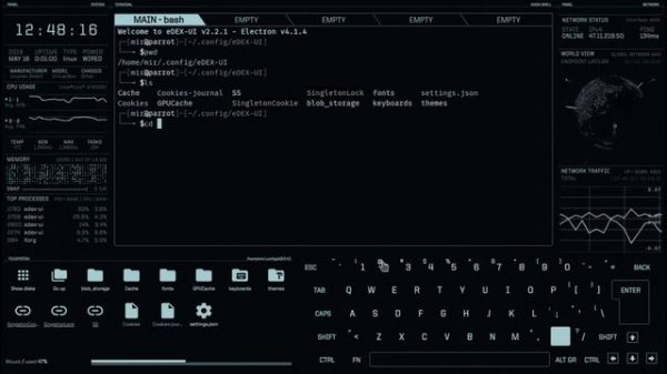 eDEX-UI - The Sci-Fi Terminal for Windows, Mac & Linux