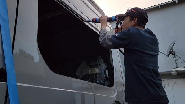 How to install VWD window on Sprinter Van смотреть онлайн
