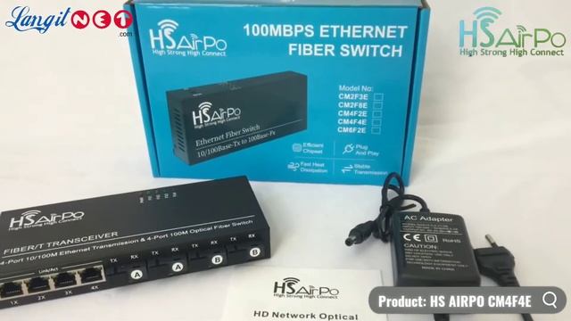 HS AIRPO CM4F4E MEDIA CONVERTER 4 FIBER 4 ETHERNET - (92628) смотреть онлайн