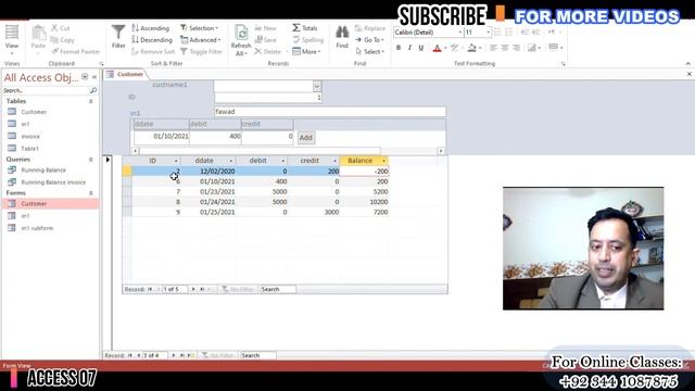 Ms Access 07:How to find Running Balance onlineitskills #digiskills #gfx #access #computerskills смотреть онлайн