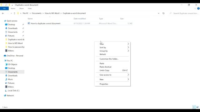 How to Duplicate a Word Document (2023) смотреть онлайн