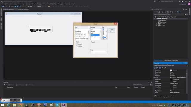 Visual Studio 2013: Hello World Application смотреть онлайн