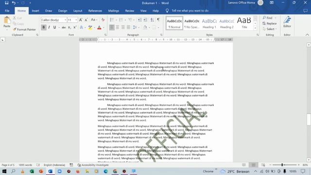 Cara Menghilangkan / Hapus Watermark Tulisan di Dokumen Ms Word смотреть онлайн